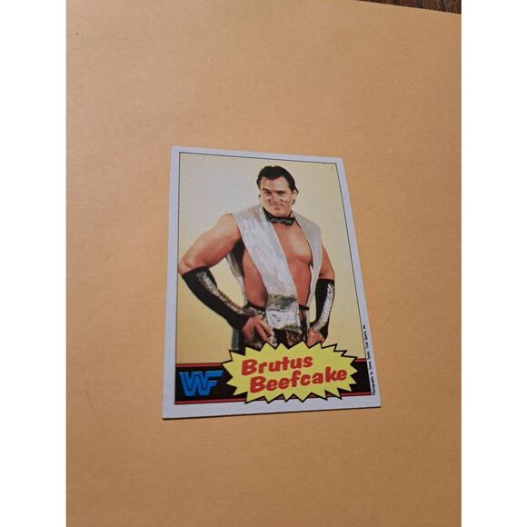 Vintage 1985 Topps WWF Wrestling Trading Card 10 Brutus Beefcake Johnny Valiant - Picture 1 of 2
